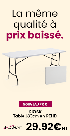 Table pliante 8 places format valise